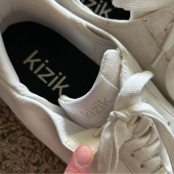 Kizik Unisex Irvine Casual Lace Up Sneakers Ivory White Women's 8 - Picture 9 of 10